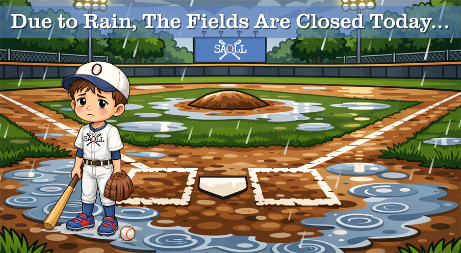 Due to Rain, Fields Closed Saturday, April 11